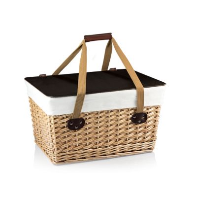 Picnic Time Canasta Grande Basket, Beige, 19 in.