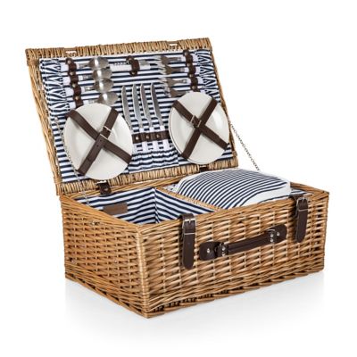 Picnic Time Belmont Basket, Blue