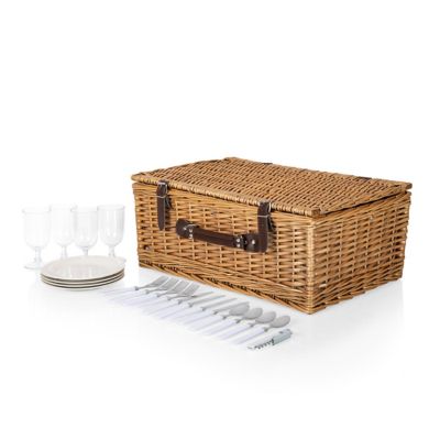 Image showing  Blue Belmont Basket, 20.9 in. x 13.4 in. x 8.27 in.