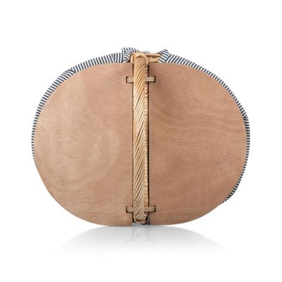 Image showing 7 th Picnic Time Blue Country Basket, 17.5 in. x 13.25 in. x 8.25 in.