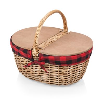 Picnic Time Country Basket, Red
