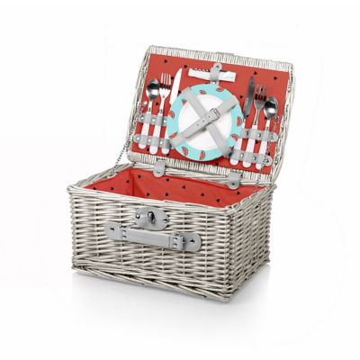 Picnic Time Red Catalina Picnic Basket, 14.5 in. x 11.25 in. x 7.875 in.