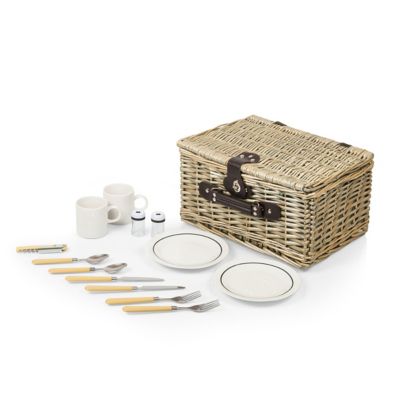 Image showing  Blue Catalina Picnic Basket, 14.5 in. x 11.25 in. x 7.875 in.,