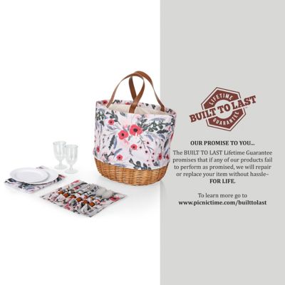 Image showing  Pink Promenade Basket, 11.4 in. x 13.4 in. x 14.75 in.