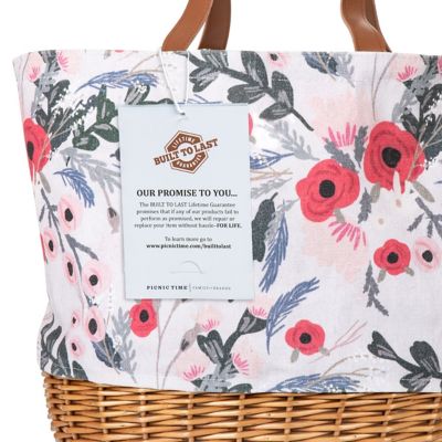 Image showing  Pink Promenade Basket, 11.4 in. x 13.4 in. x 14.75 in.