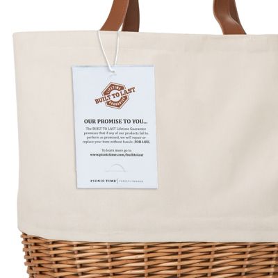 Image showing  Beige Promenade Basket, 11.4 in. x 13.4 in. x 14.75 in.