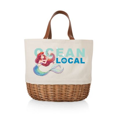 Picnic Time Disney Princess Little Mermaid Promenade Basket, Beige