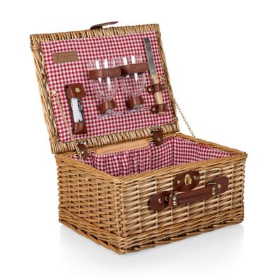 Image showing  Red Classic Wine Basket, 14.5 in. x 11 in. x 7.5 in.