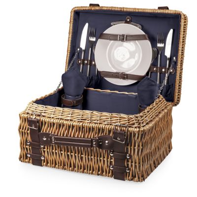 Picnic Time Blue Champion Basket, 15.8 in. x 12 in. x 7.5 in.
