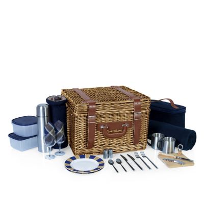 Image showing  Blue Canterbury Basket, 16 in. x 12 in. x 18 in.