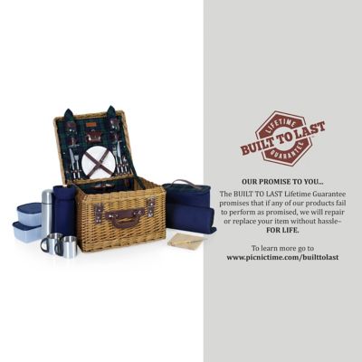 Image showing  Blue Canterbury Basket, 16 in. x 12 in. x 18 in.