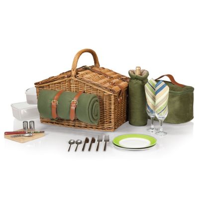 Image showing  Green Somerset Basket, 19 in. x 13 in. x 17 in.