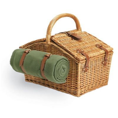 Image showing  Green Somerset Basket, 19 in. x 13 in. x 17 in.