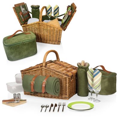 Image showing  Green Somerset Basket, 19 in. x 13 in. x 17 in.