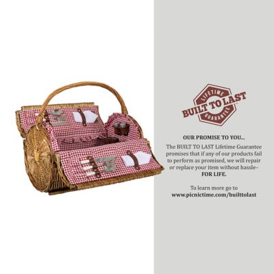 Image showing  Red Barrel Basket, 15 in. x 10 in. x 13 in.