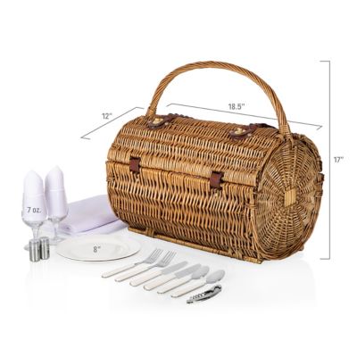 Image showing 5 th Picnic Time Red Barrel Basket, 15 in. x 10 in. x 13 in.