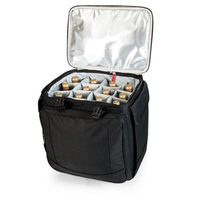 Image showing  8-Can Bodega Soft-Sided Wine Cooler on Wheels, Black