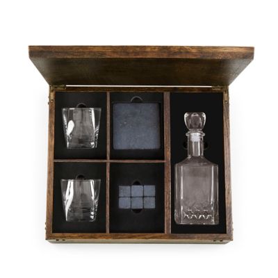 Image showing  Whiskey Box with Decanter, Brown