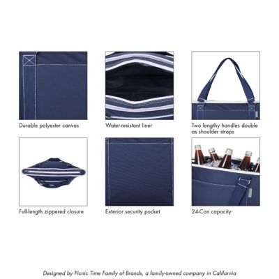 Image showing 4 th Oniva 24-Can Topanga Cooler Tote Bag