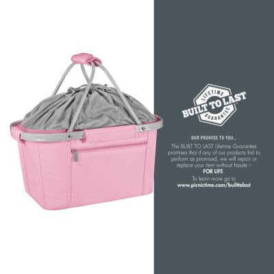 Image showing  26-Can Metro Basket Collapsible Cooler Tote, Black