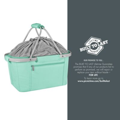 Image showing  26-Can Metro Basket Collapsible Cooler Tote, Black