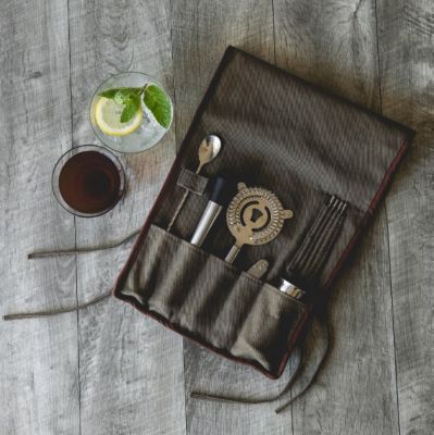 Image showing  Bar Tool Roll Up Kit, Green