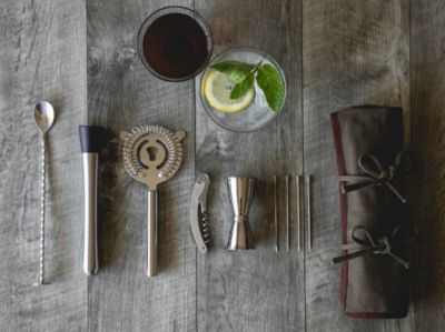 Image showing 6 th Legacy Bar Tool Roll Up Kit, Green