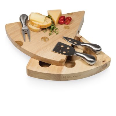 Image showing  Swiss Cheese Board and Tools Set