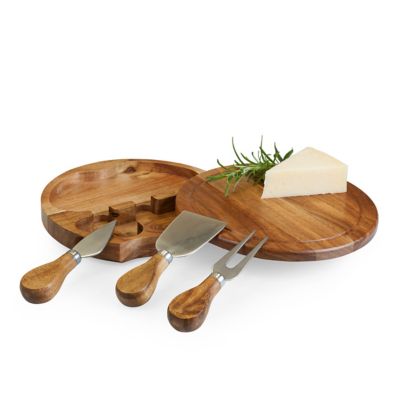 Image showing  Acacia Brie Cheese Board and Tools Set