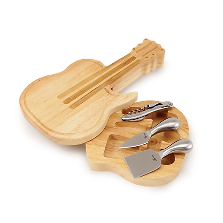 Toscana Guitar Cheese Board and Tools Set