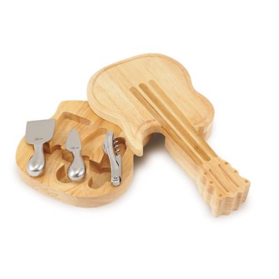 Image showing  Guitar Cheese Board and Tools Set
