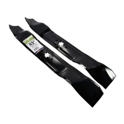 Image showing  42 in. Mulching Lawn Mower Blades for MTD, Cub Cadet, Troy-Bilt and Craftsman Mowers, 2-Pack