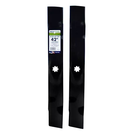 MaxPower 2-Pack 3-N-1 Blades for Many John Deere 42" Cut Mowers Replaces OEM# GX22151 GY20850 561811B Mower Blades