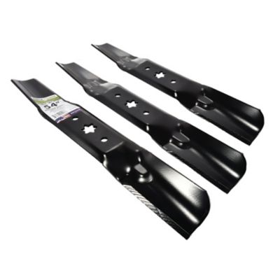 Image showing  54 in. Lawn Mower Blades for MTD, Cub Cadet, Troy-Bilt and Craftsman Mowers, 3-Pack