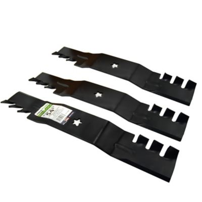 Image showing  54 in. Commercial Mulching Lawn Mower Blades for Craftsman, Husqvarna and Poulan Mowers, Replaces OEM 187254, 3 pk.