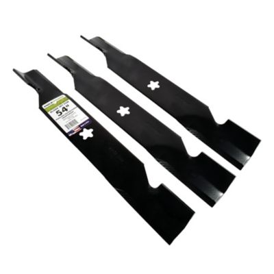 Image showing  54 in. High-Lift Lawn Mower Blades for Many Craftsman, Husqvarna and Poulan Mowers, 3 pk.