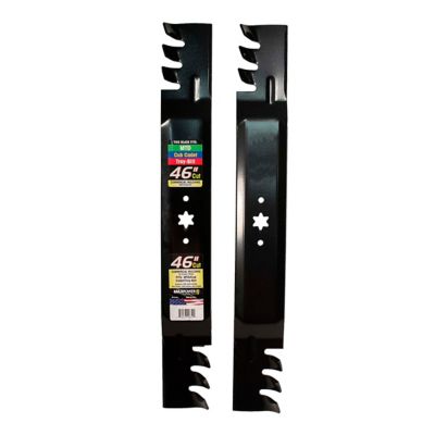 MaxPower 2-Commercial Mulching Blade Set for 46 in. Cut MTD/Cub Cadet/Troy-Bilt for OEM No. 742-04290-X, 942-04290-X, 942-04361