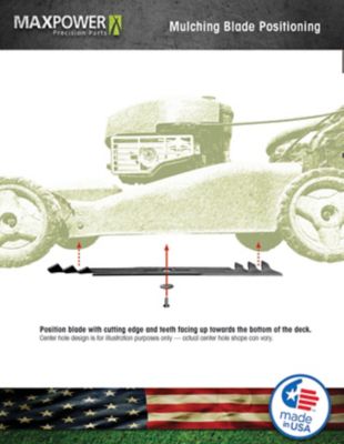 Image showing  46 in. Commercial Mulching Lawn Mower Blades for MTD, Cub Cadet and Troy-Bilt Mowers, 2-Pack