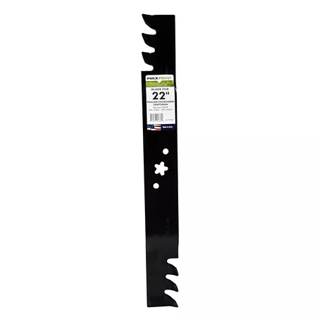 MaxPower Commercial Mulching Blade for Craftsman Husqvarna and Poulan 22 in Mowers Replaces OEM 580244001 and 580244002 331749XB Mower Blades