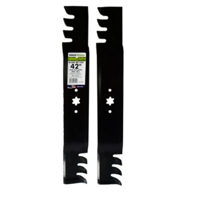 MaxPower 2 Blade Commercial Mulching Set for Many 42 in. Cut MTD, Cub Cadet, Troy-Bilt Mowers Replaces OEM # 742-0616, 942-0616