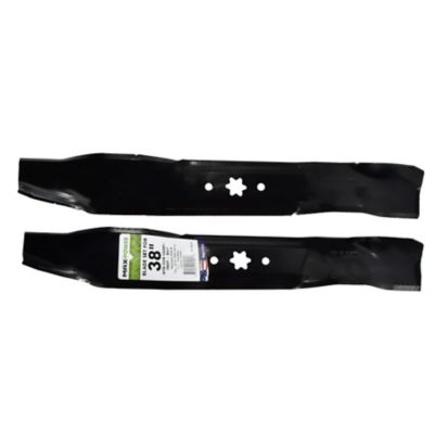 Image showing  38 in. 3-in-1 Mulching Lawn Mower Blades for MTD, Cub Cadet and Troy-Bilt Mowers, 2-Pack