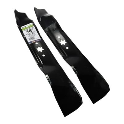 Image showing  38 in. 3-in-1 Mulching Lawn Mower Blades for MTD, Cub Cadet and Troy-Bilt Mowers, 2-Pack
