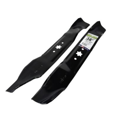 Image showing  38 in. 3-in-1 Mulching Lawn Mower Blades for MTD, Cub Cadet and Troy-Bilt Mowers, 2-Pack