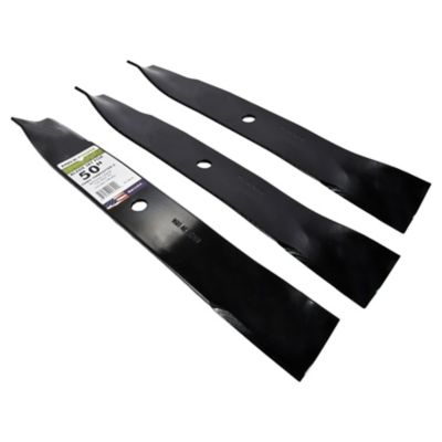 Image showing  50 in. High-Lift Lawn Mower Blades for Many Toro Mowers, Replaces OEM 110-6837-03, 112-9759-03 and 115-5059-03, 3-Pack