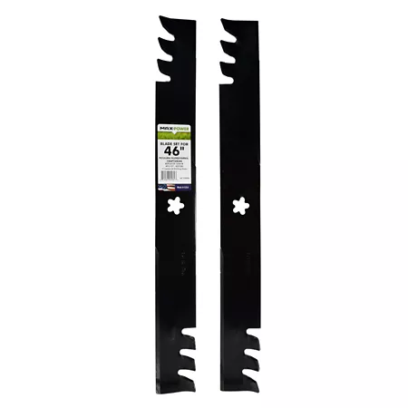 MaxPower 46 in Commercial Mulching Blade Set for Craftsman Husqvarna and Poulan Mowers Replaces OEM 403107 2 Pack Mower Blades