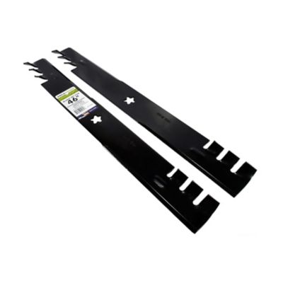 Image showing  46 in. Commercial Mulching Lawn Mower Blades for Craftsman, Husqvarna and Poulan Mowers, Replaces OEM 403107, 2 pk.