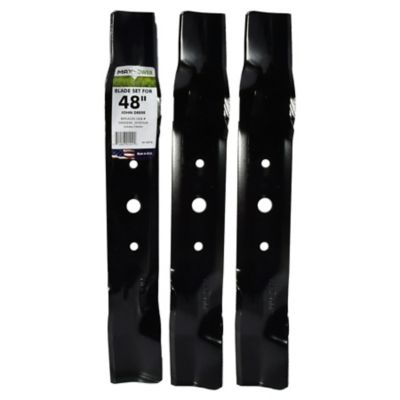 MaxPower 3 Blade Set for Many 48 in. Cut John Deere Mowers Replaces OEM #'s GX20250, GY20568, 50-2141, 561807B