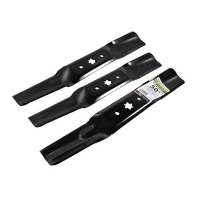 Image showing 5 th MaxPower 50 in. Lawn Mower Blades for Many MTD, Cub Cadet and Craftsman Mowers, Replaces OEM 942-05052A and 742-05052A, 3 pk.