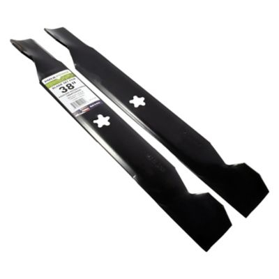 Image showing  38 in. Lawn Mower Blades for Craftsman, Husqvarna and Poulan Mowers, Replaces OEM 138497 and 532138497, 2 pk.