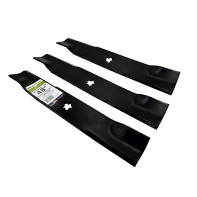 Image showing  48 in. Lawn Mower Blades for Many Craftsman, Husqvarna and Poulan Mowers, Replaces OEM 539-113425, 3 pk.